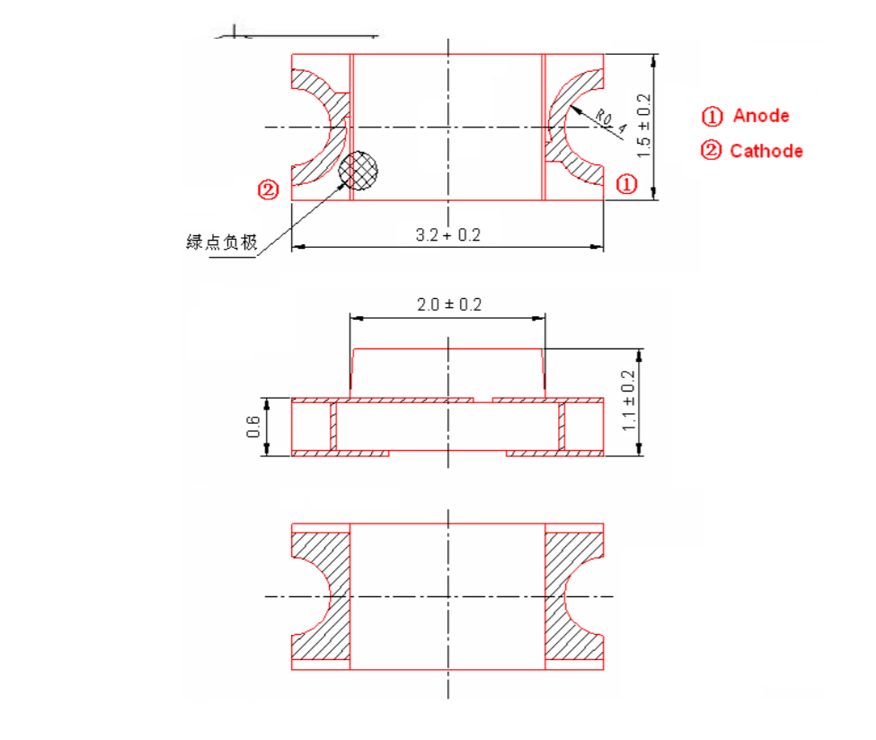 光敏傳感器(SMD1206封裝) 光敏IC型 光電子器件